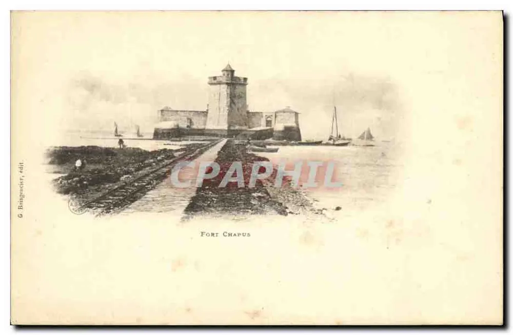Fort Chapus — vista do forte e do porto — G. Bongouster, edit. - Frente