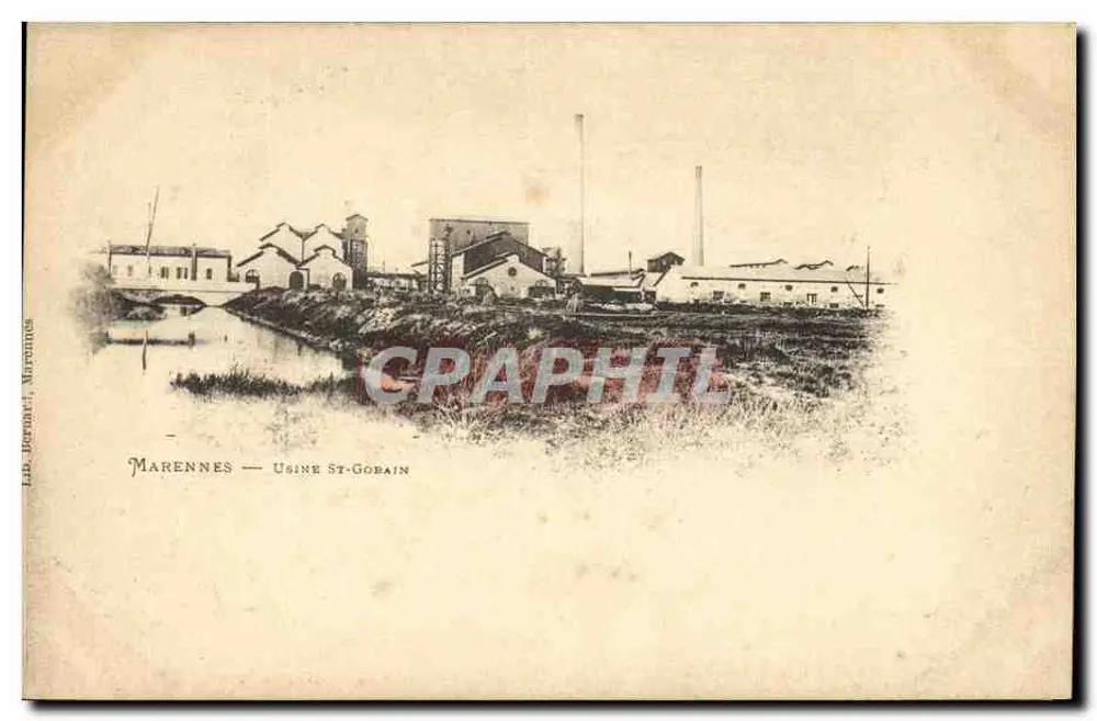 Marennes — Fabryka St-Gobain — wyd. L.D. Jorensy, Marennes - Awers
