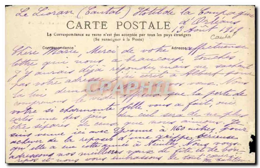 Os Hotéis do Lioran — Cantal — 259 — L'Auvergne - Verso