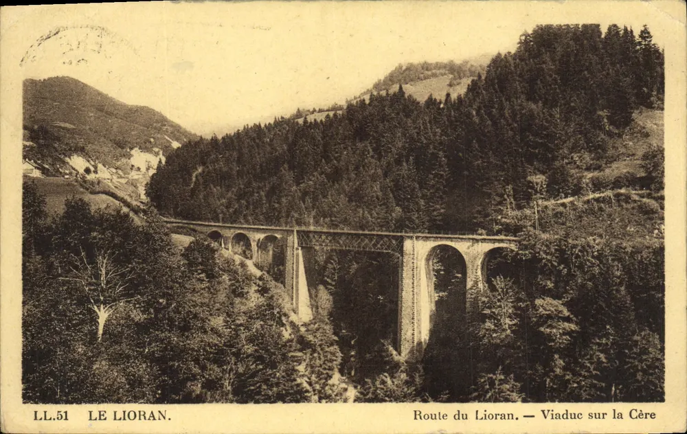 Le Lioran — Viaduc über die Cère — Verlag LL.51 - Vorderseite
