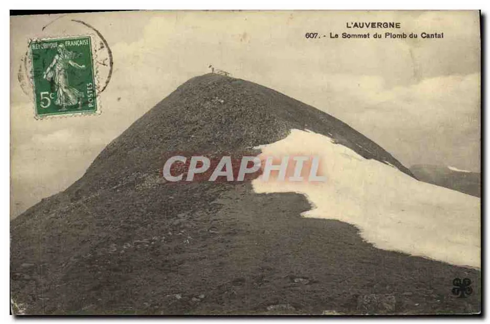Auvergne - Der Gipfel des Plomb du Cantal — 607 — Verleger nicht sichtbar - Vorderseite