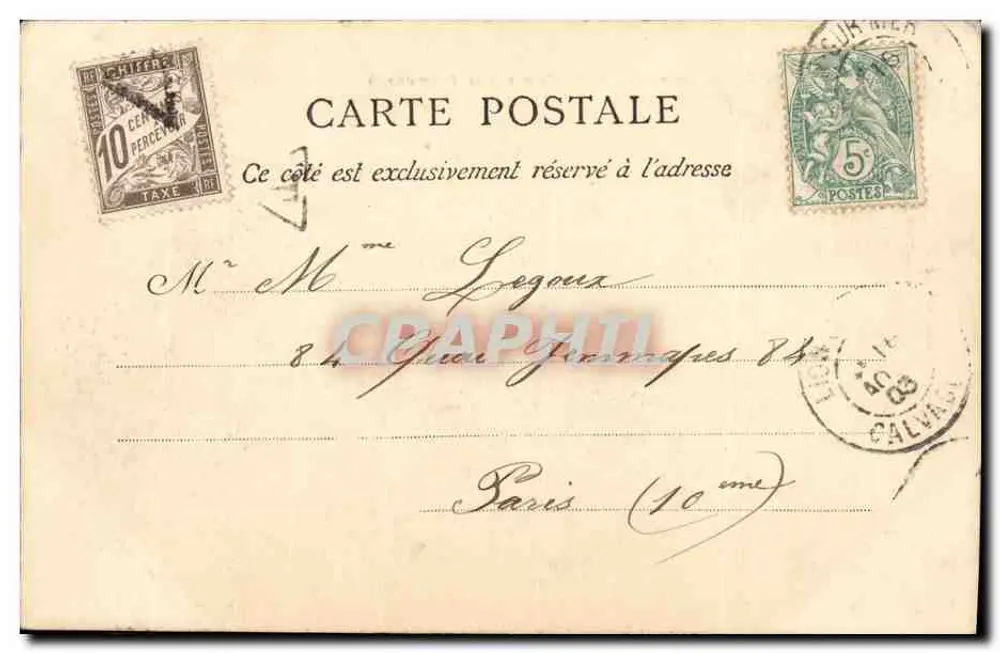 LION-SUR-MER (Calvados) — Chalets sur la Promenade — éditeur Bréchet, Caen, Dépose, n° 159 - Rückseite