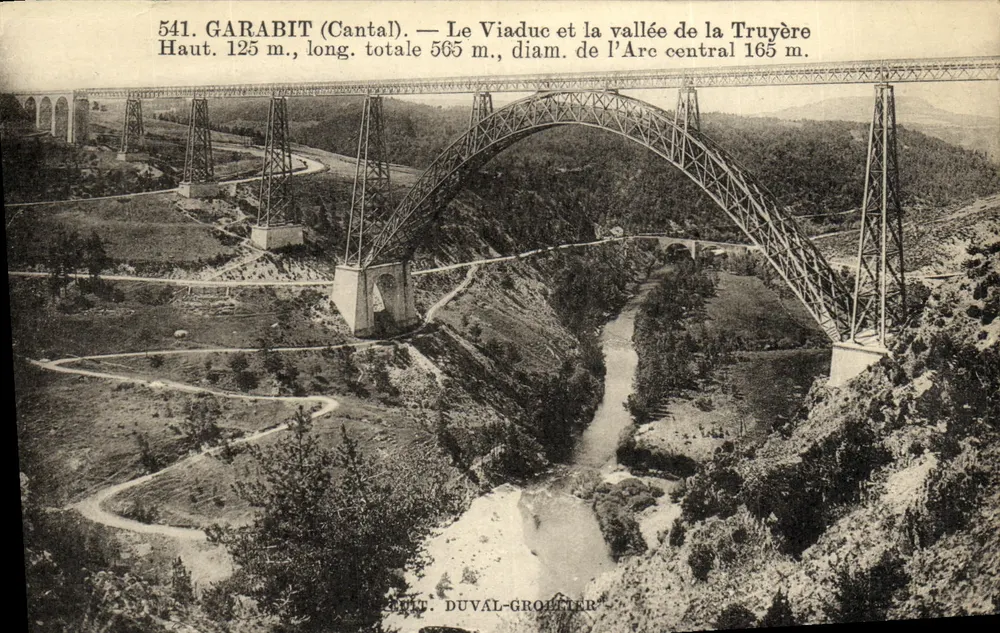 Garabit (Cantal) — Der Viadukt und das Tal der Truyère — Édit. Duval-Grolier - Vorderseite