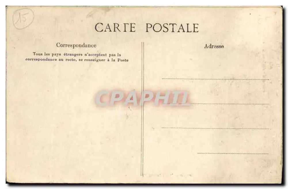 Aurillac — Festung des Konsularhotels — L. Ronx, Verleger, Aurillac - Rückseite