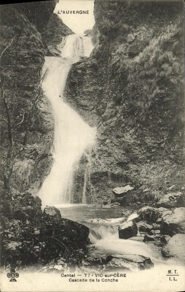 Cantal — Vic-sur-Cère — Cachoeira da Conche — M.T. I.L. - Frente