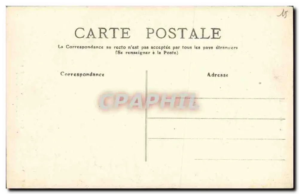 Cantal — Vic-sur-Cère — Cachoeira da Conche — M.T. I.L. - Verso