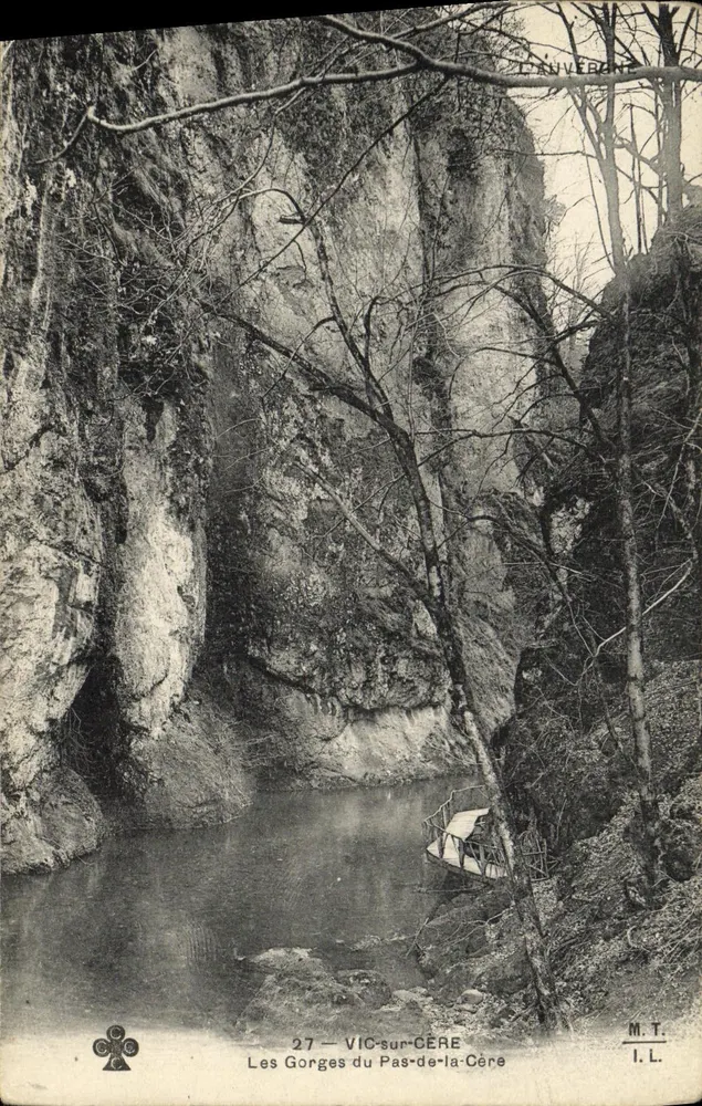 Die Schluchten des Pas-de-la-Cère — VIC-sur-Cère — M.T. I.L. — n°27 - Vorderseite