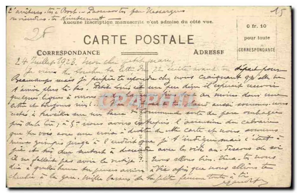 Vic-sur-Cère — Vista Geral — O Cantal Pitoresco - Verso