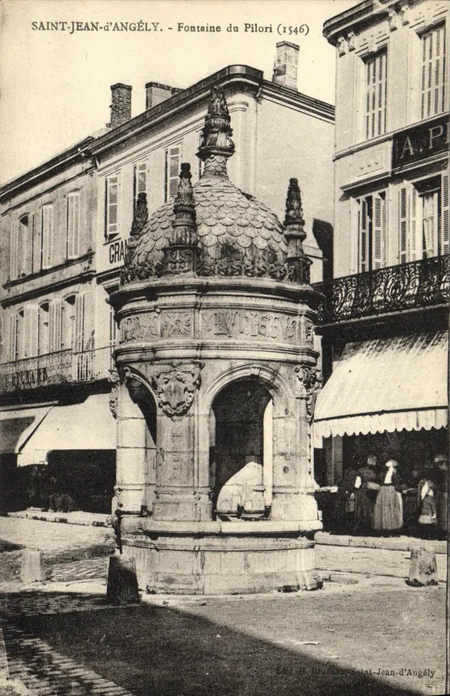 Saint-Jean-d'Angély - Fontäne des Pilori (1546) — Verleger D. Bruléau, Saint-Jean-d'Angély - Vorderseite