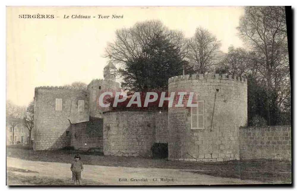 Surgères — Schloss — Nordturm — Edit. Gravelat - G. Malpôt - Vorderseite