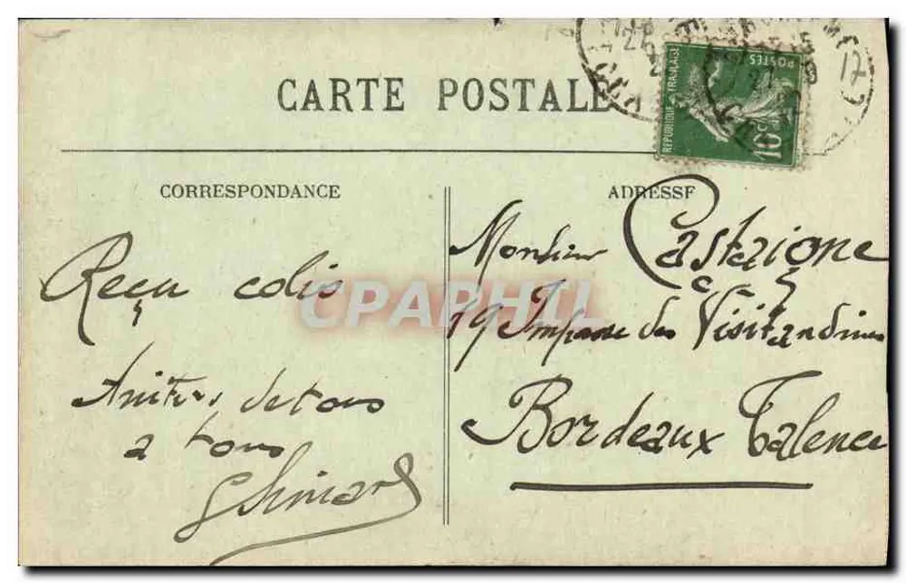 Altes Jonzac — Allgemeiner Blick — Phototypie Marcel Delboy, Bordeaux - Rückseite