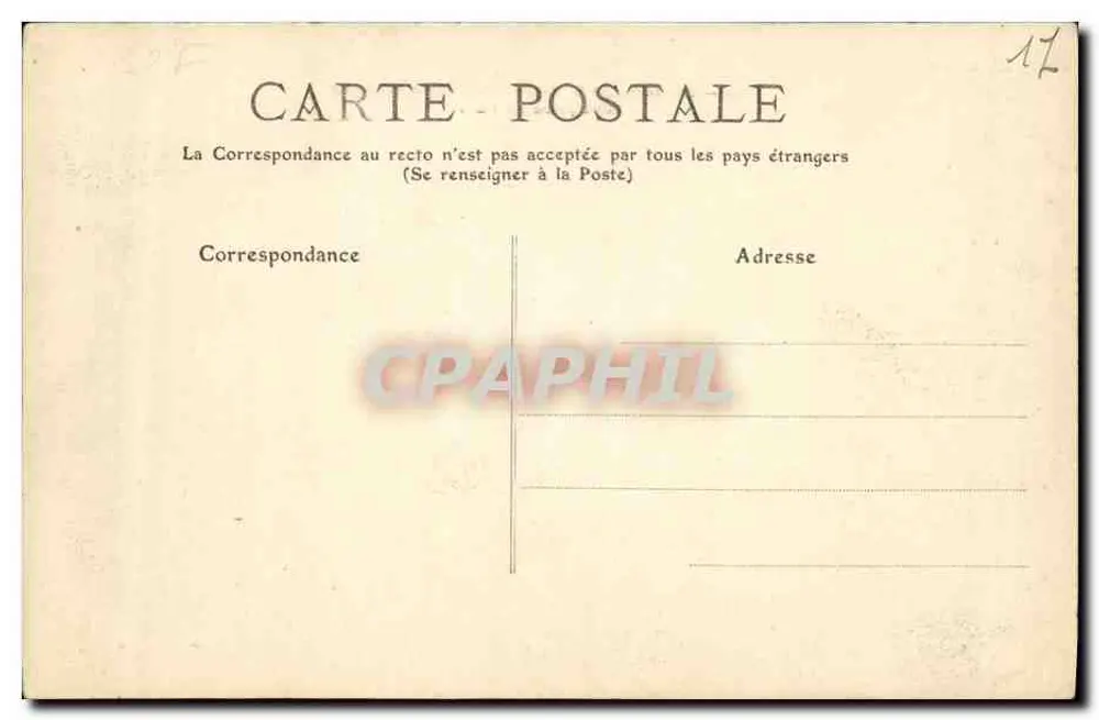 Umgebung von Surgères — Bois Fontaine — Ansicht vom Park — Ed. A. Côte - Rückseite