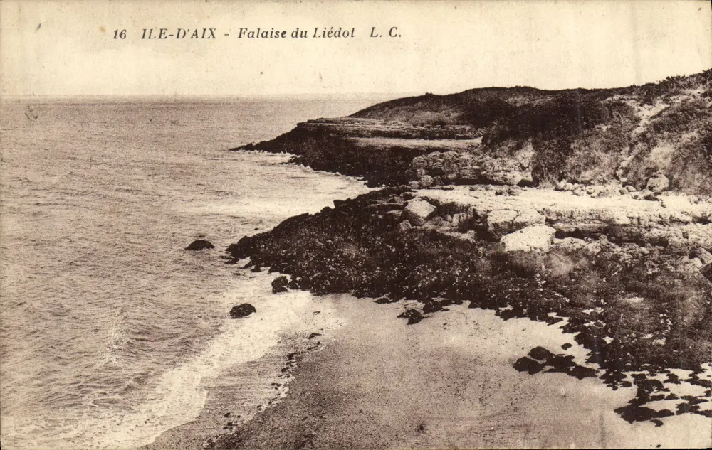 Eiland d'Aix - Falaise van Liédot — L.C. n°16 - Voorkant