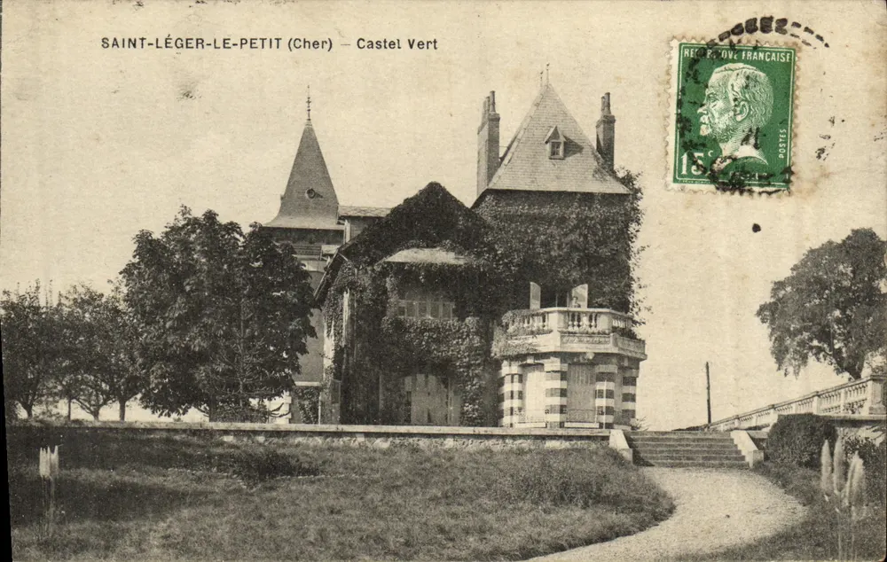 Saint-Léger-le-Petit (Cher) — Castel Vert — A. Delayance, La Charité - Frente