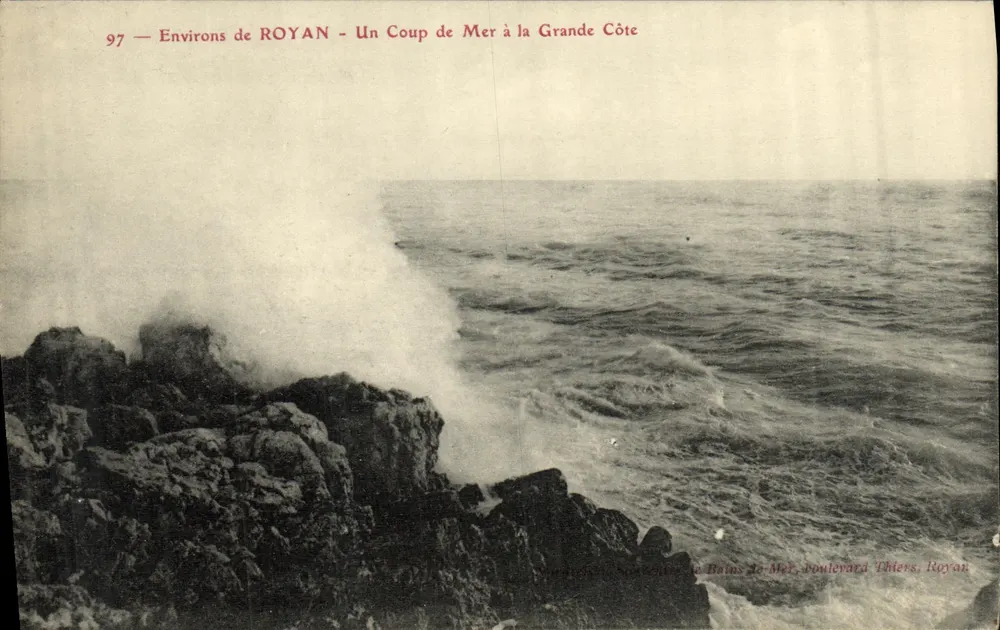 Um ROYAN — Meerblick auf die Grande Côte — Société des Bains de Mer, Boulevard Thiers, Royan - Vorderseite