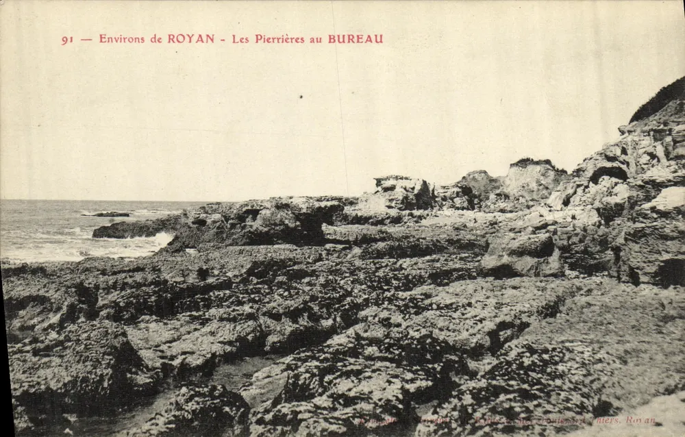 Arredores de ROYAN - As Pierrières no BUREAU — Editor: Bureau des Cartes Postales, Royan - Frente