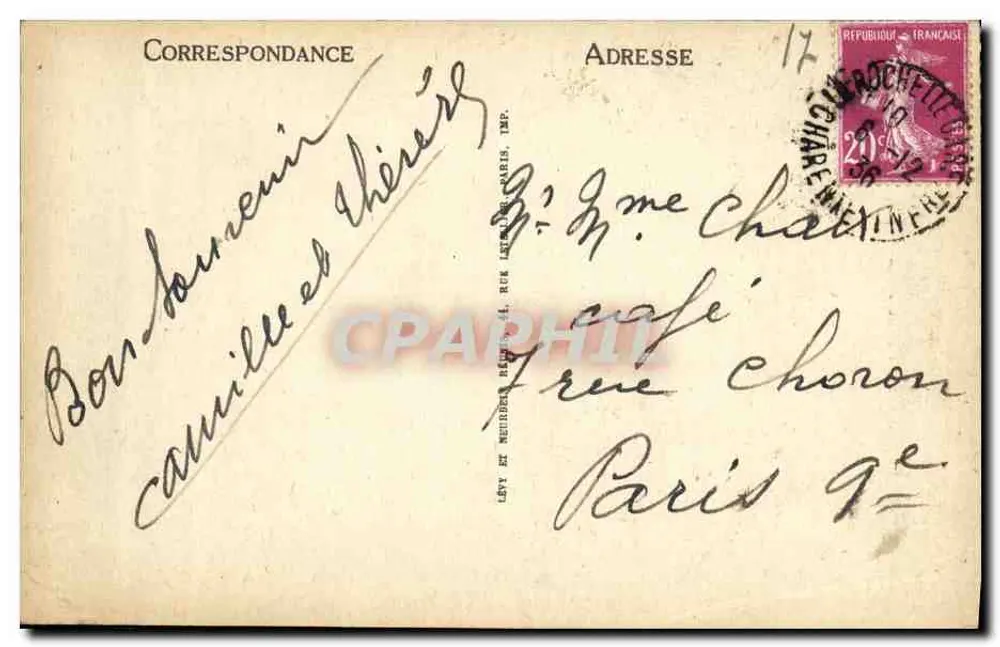 La Rochelle — Vista in controgiorno sul Mail — LL. — n° 338 - Verso
