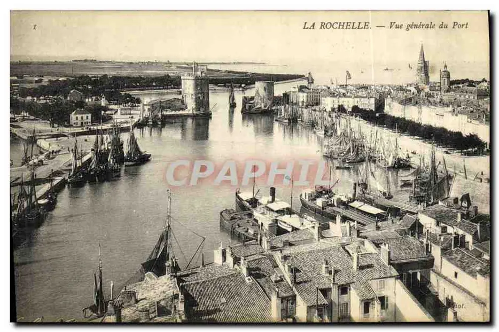 La Rochelle — Allgemeiner Blick auf den Hafen — Unbekannter Verleger, Seriennummer 1 - Vorderseite