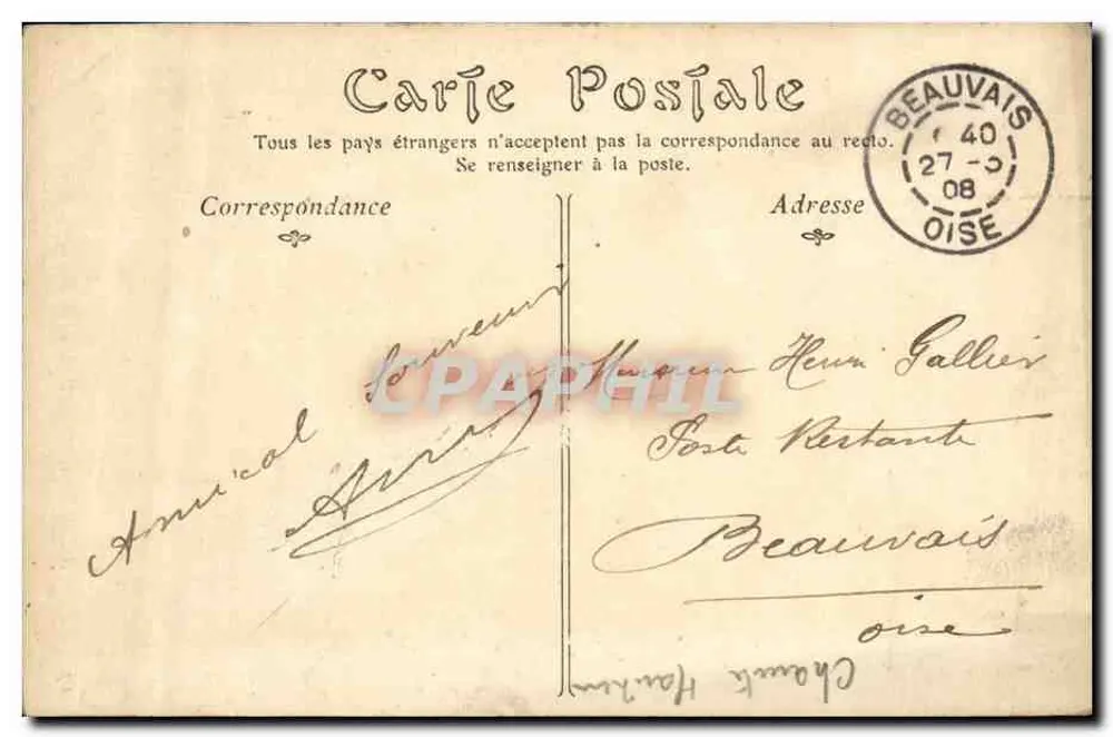 La Rochelle — Tor der Grosse-Horloge — Verlag ND, Nr. 67 - Rückseite