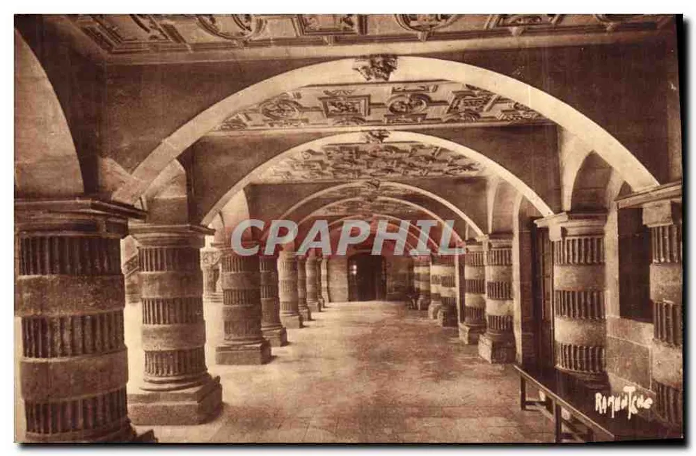 Hôtel de Ville von La Rochelle — Galerie mit Decke, dekoriert mit Kartuschen und Effigien von Henri IV und Marie de Médicis — Éditions Artistiques Raymond Bergevin, La Rochelle — Nr. 766 - Vorderseite