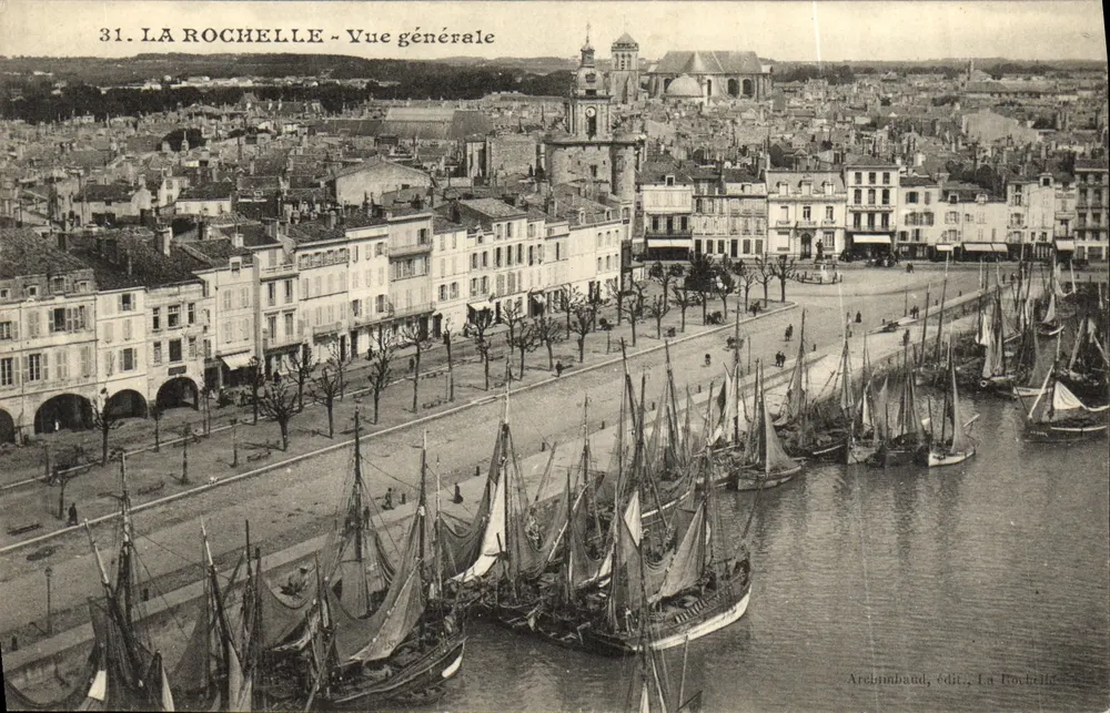 La Rochelle - Vista geral — Arcelombaud, editor, La Rochelle, n°31 - Frente
