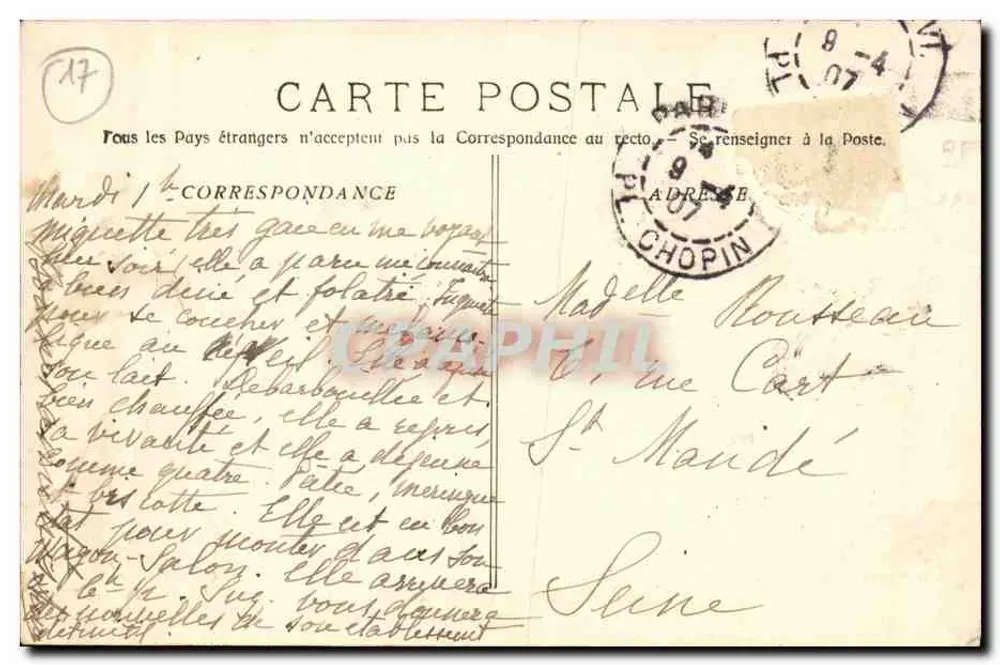 Saint-Palais-sur-Mer (Charente Inférieure) — ponte metálica sobre falésias — Cliché Giraud - Verso