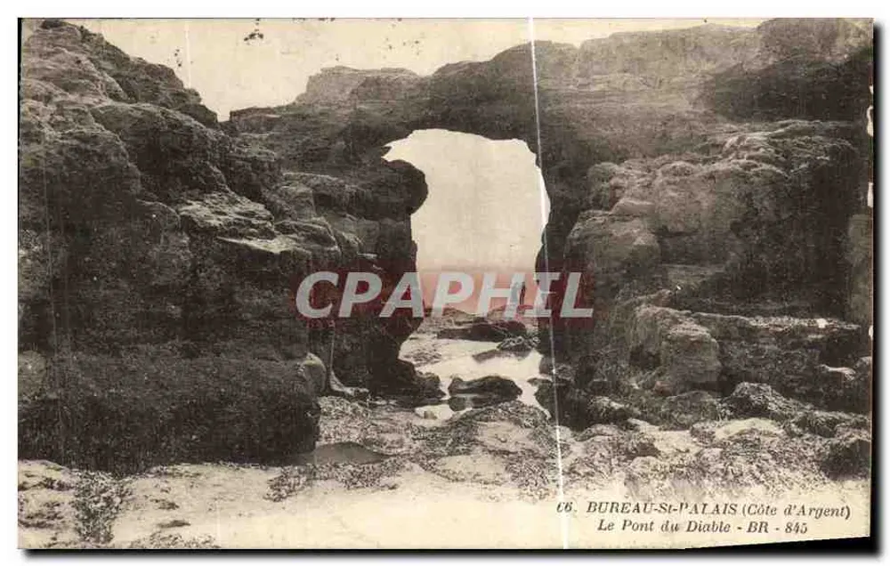 O Ponte do Diabo — Bureau-St-Palais (Côte d'Argent) — BR 845 - Frente