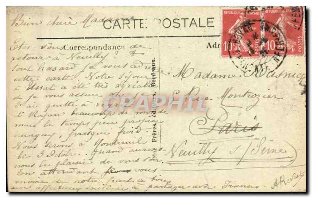 O Ponte do Diabo — Bureau-St-Palais (Côte d'Argent) — BR 845 - Verso