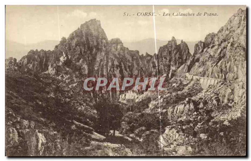 Korsika — Die Calanches de Piana — Foto A. T. S. Ajaccio (Korsika) — Nr. 51 - Vorderseite