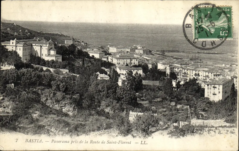 Bastia — Panorama tirado da Estrada de Saint-Florent — LL. - Frente