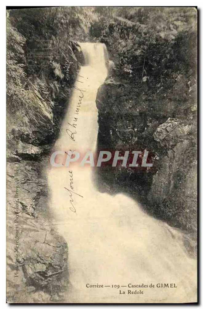 Corrèze — 109 — Cascades de GIMEL — La Redole - Frente