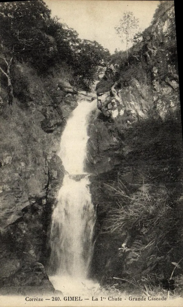 Gimel — A 1ª Cachoeira — Grande Cachoeira — Corrèze — 240 - Frente