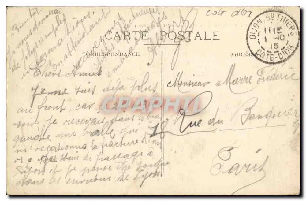 Dijon — Igreja de São Miguel e Bolsa do Comércio — R. D. C. n°30 - Verso