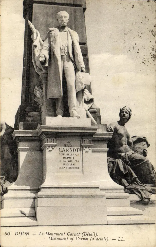 Dijon — O Monumento Carnot (Detalhe) — LL, n°60 - Frente
