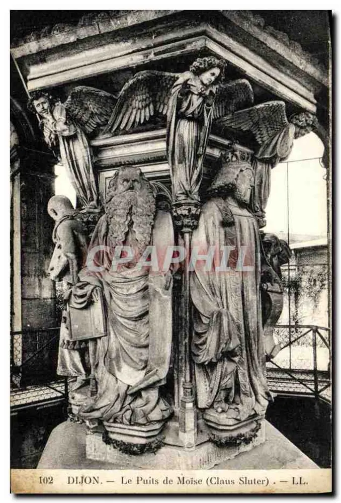 Dijon — O Poço de Moisés (Claus Sluter) — LL. - Frente