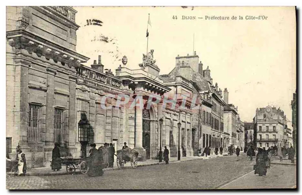 Dijon — Préfecture de la Côte-d'Or — éditeur : C. L. B. (imprimé en bas à droite) - Frente