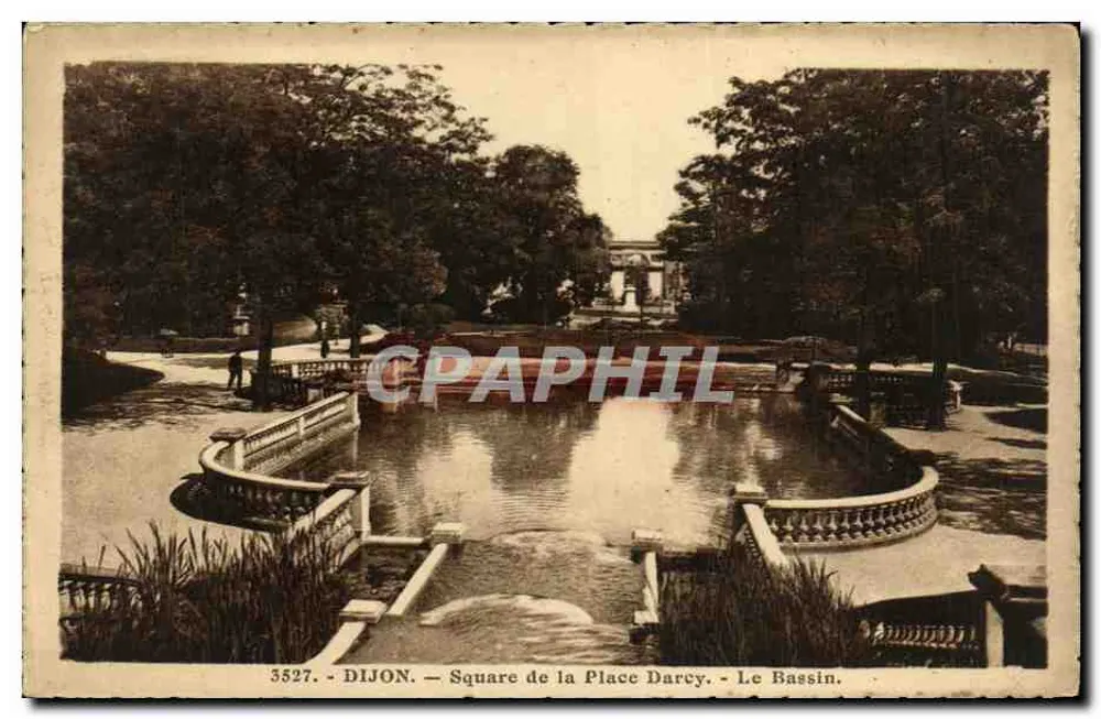 Dijon — Square de la Place Darcy — Le Bassin —3527 - Vorderseite