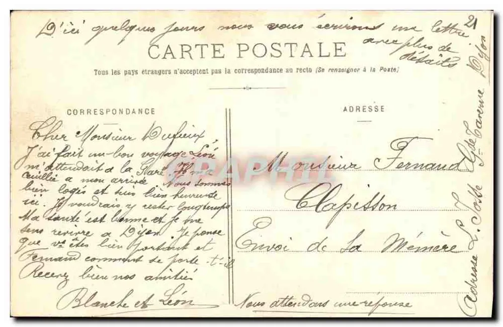 Dijon - Jardim da Arquebuse - Uma Logette - L. V., editor - Verso