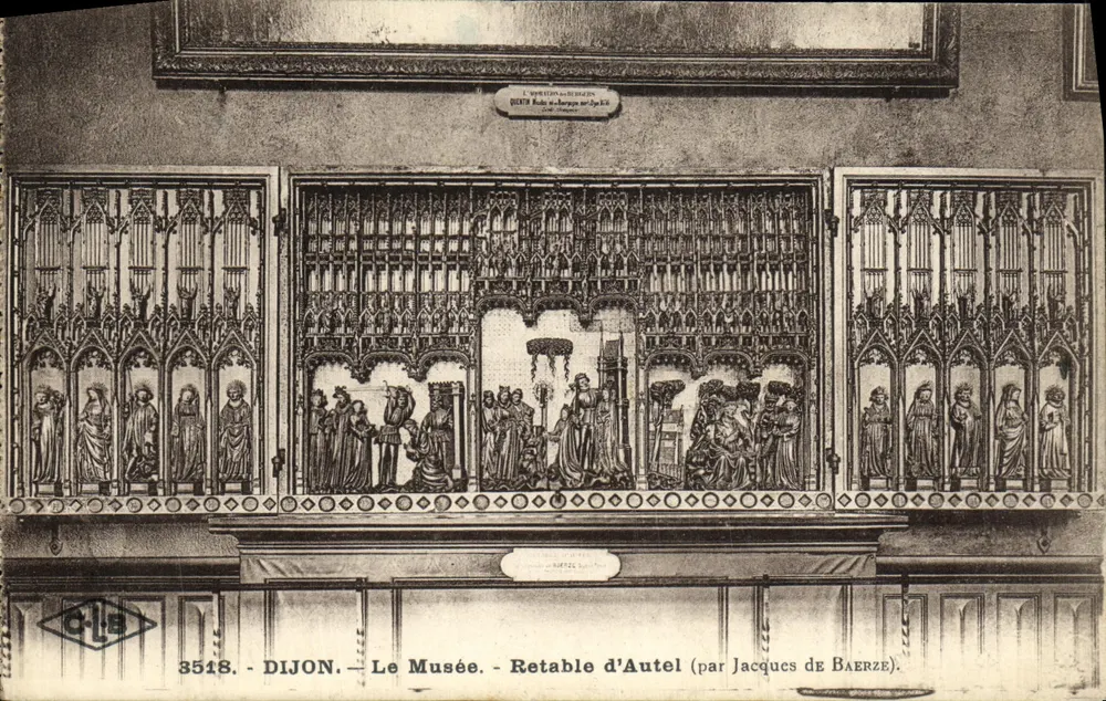 Dijon — O Museu — Retábulo de Altar (por Jacques de Baerze) - Frente