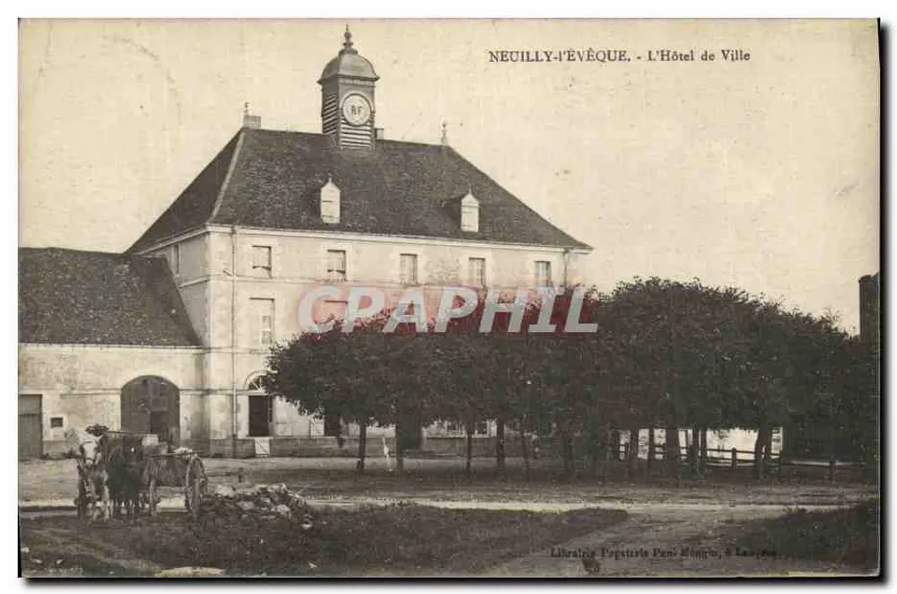 Neuilly-l'Évêque - Das Rathaus — Librairie Populaires Péri Mignon, Laon - Vorderseite