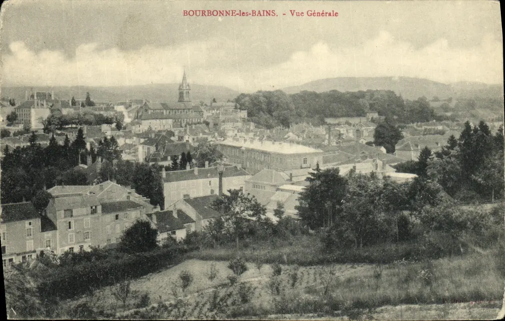 Bourbonne-les-Bains — Vue Générale — éditeur V. Brauzy, édit. 1904 - Awers