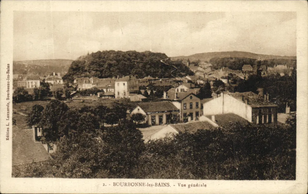 Bourbonne-les-Bains — Vista geral — Edição L. Lauxerels, Bourbonne-les-Bains, n°2 - Frente