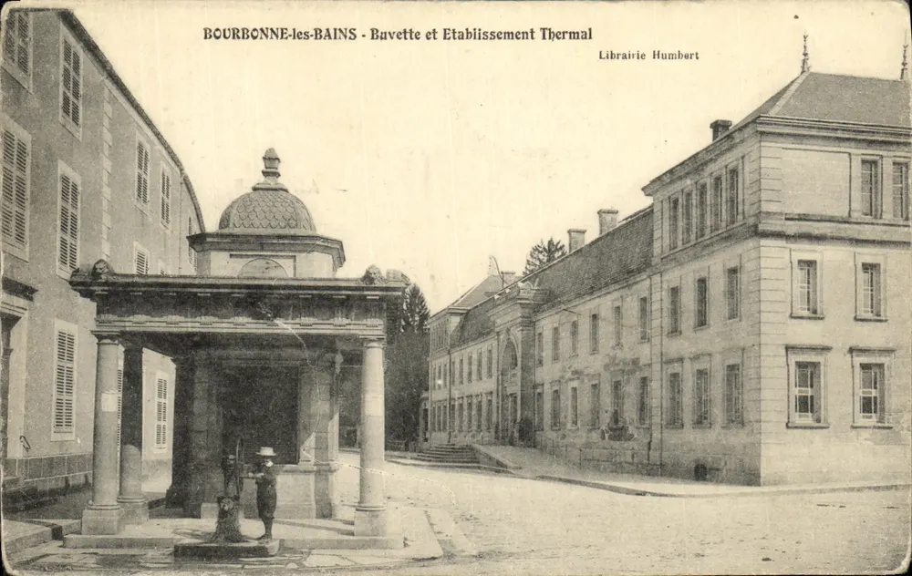 Bourbonne-les-Bains - Getränkestand und Thermalbad — Buchhandlung Humbert - Vorderseite