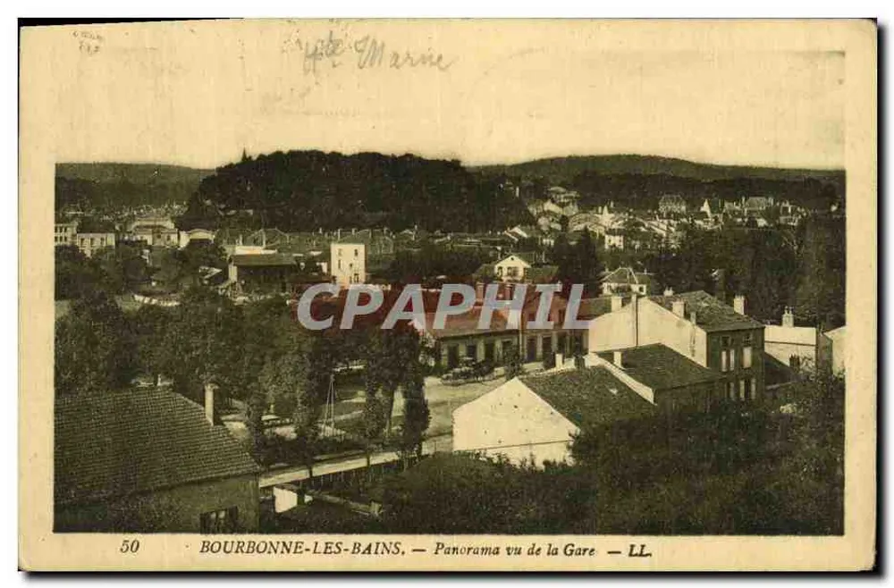 Bourbonne-les-Bains — Panorama visto da Gare — LL - Frente