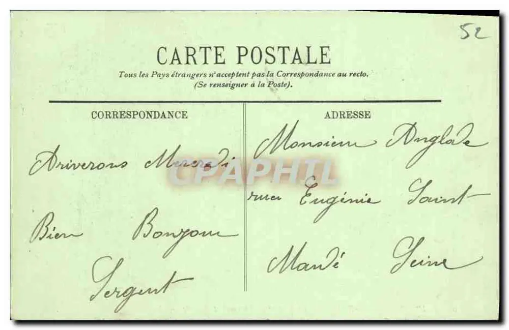 Bourbonne-les-Bains — Thermalbad und Buvette — LL. - Rückseite
