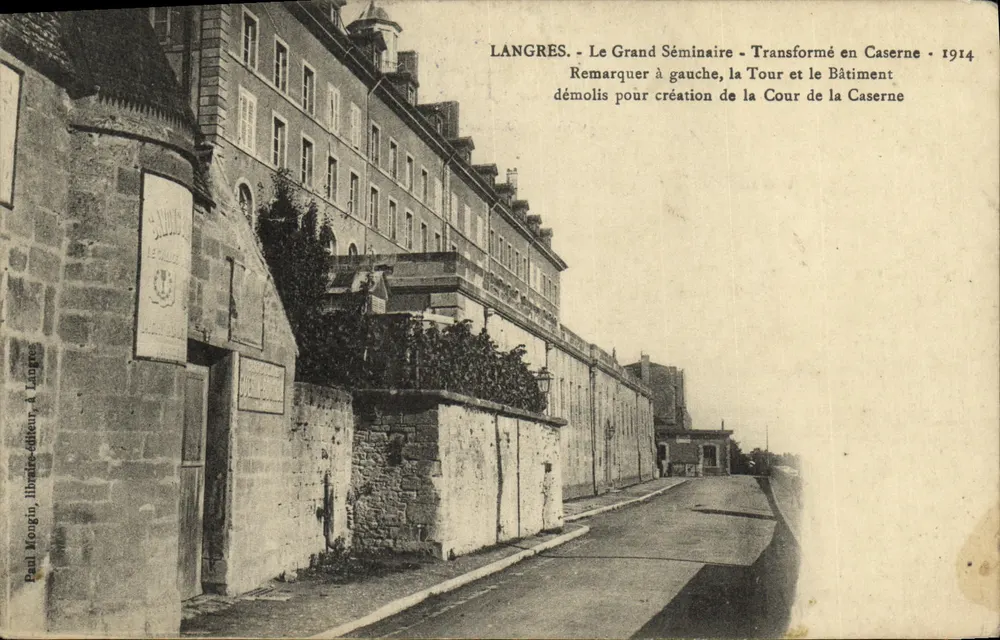 Langres - Das Große Seminar - In eine Kaserne umgewandelt - 1914 - Vorderseite