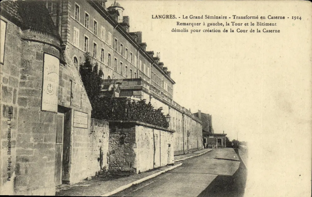 Langres - Das Große Seminar in eine Kaserne umgewandelt - 1914 - Vorderseite