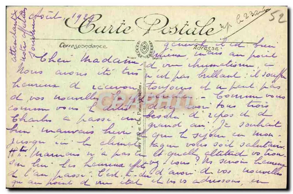 Langres — Promenade de Blanchefontaine — LL - Verso