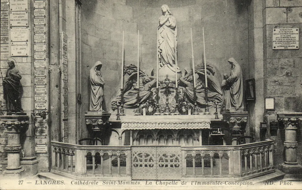 Langres. Kathedrale Saint-Mammès. Die Kapelle der Unbefleckten Empfängnis — ND. Foto. — n° 27 - Vorderseite