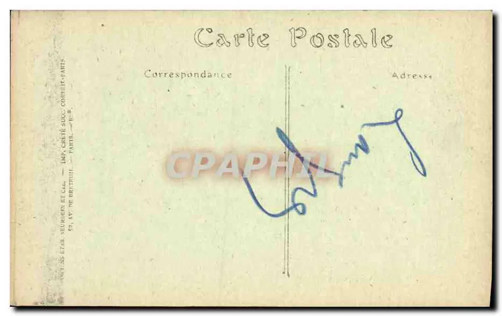 Nische aus der Tour Saint-Ferjeux — 15. Jahrhundert — Imp. Crétié-Souc, Paris - Rückseite